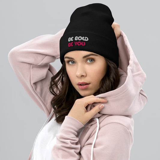 Be Bold Be You Stylish Cuffed Beanie - Totally Bri - Totally Bri LLC