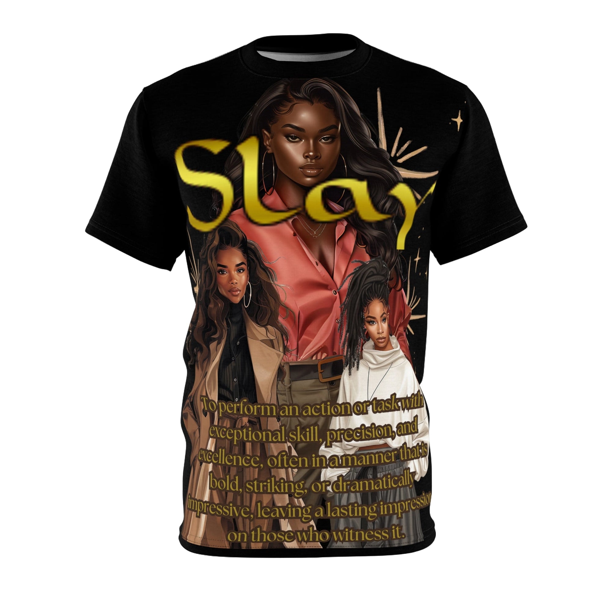Black Girl Slay Graphic T-shirt - All Over Prints - Totally Bri LLC