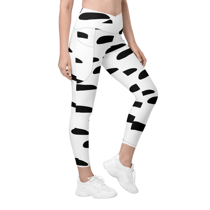 Black and White Spotted | Leggings w/ pockets - Totally Bri LLC