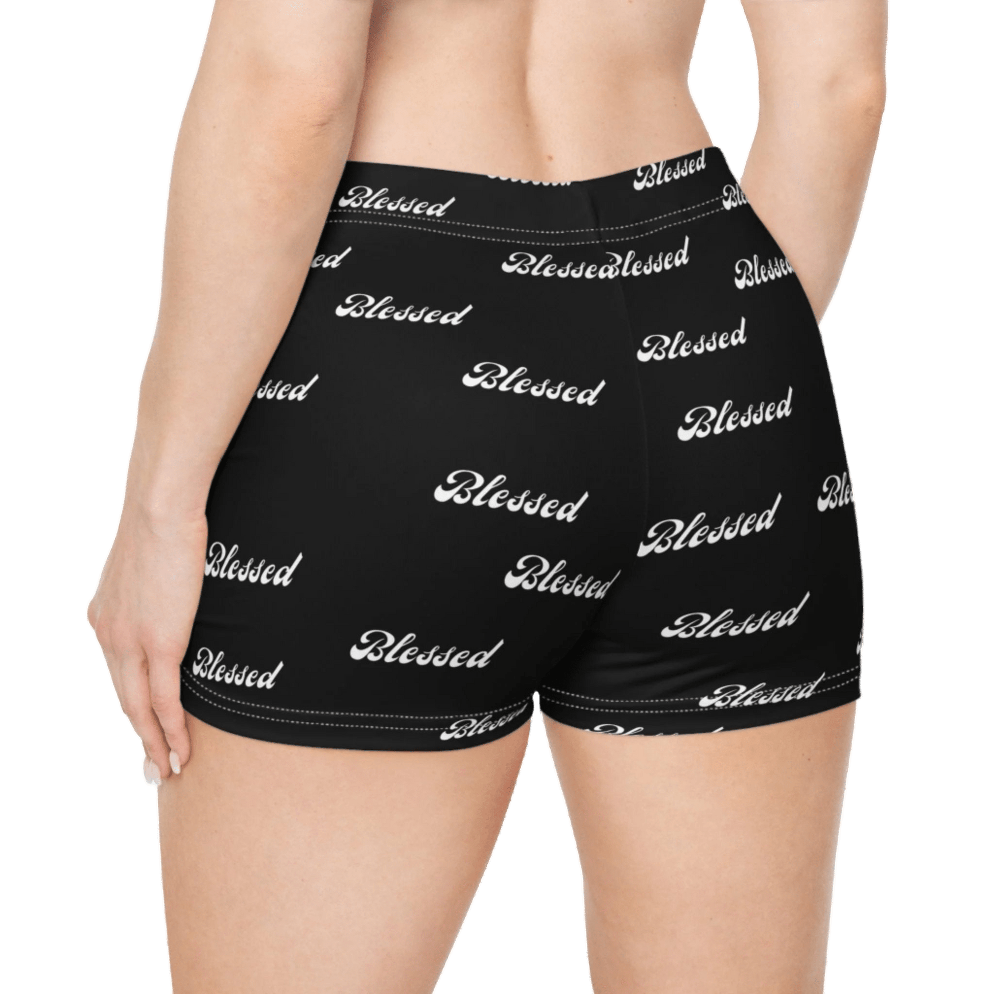 Blessed | Biker Shorts - All Over Prints - Totally Bri LLC