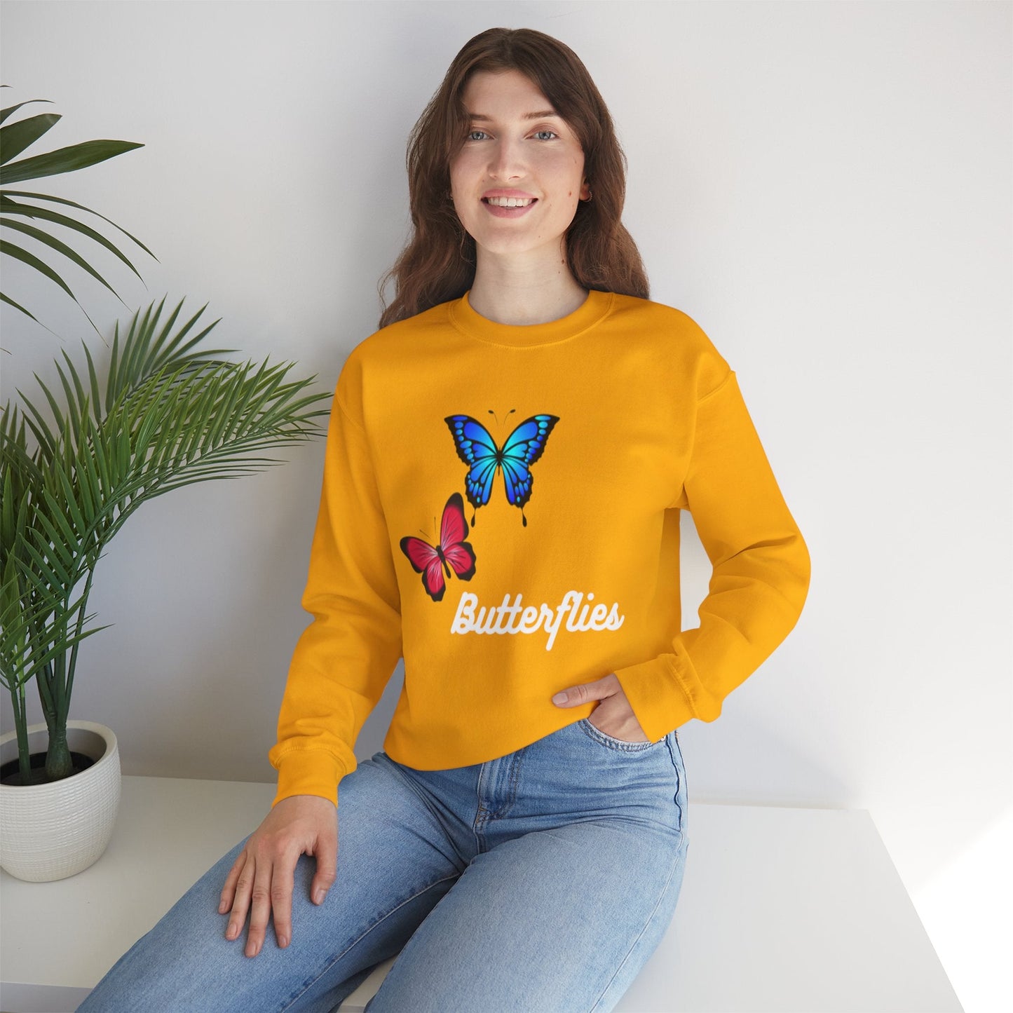 Butterflies | Crewneck Sweatshirt - Sweatshirt - Totally Bri LLC