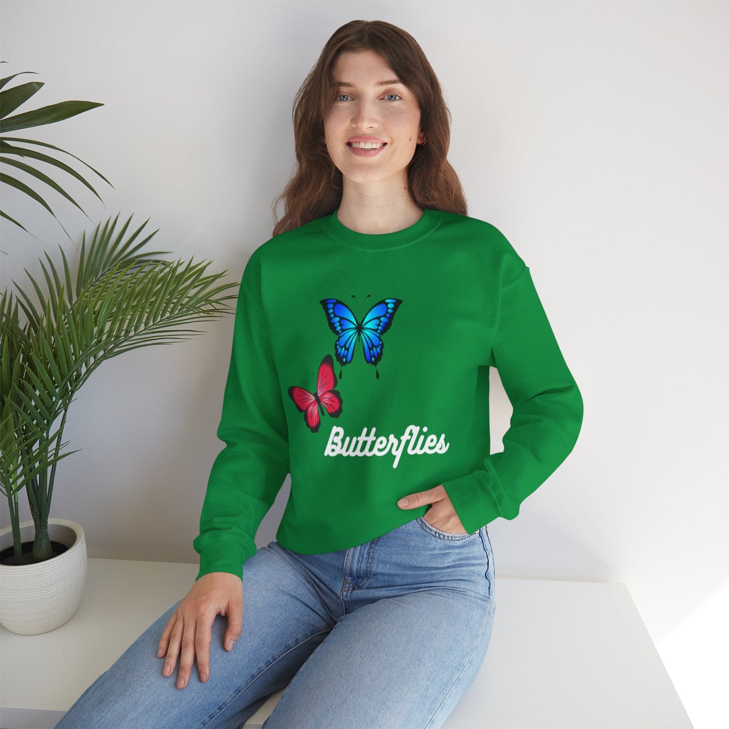 Butterflies | Crewneck Sweatshirt - Sweatshirt - Totally Bri LLC