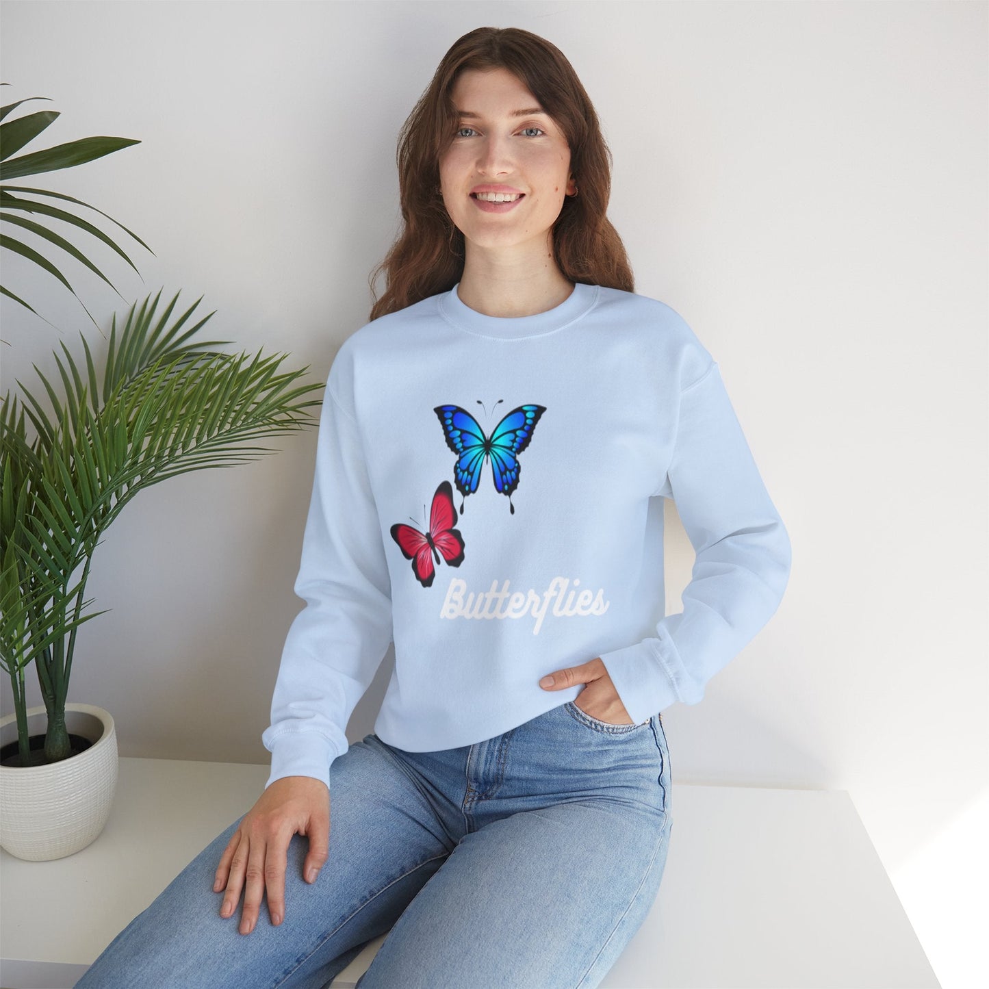 Butterflies | Crewneck Sweatshirt - Sweatshirt - Totally Bri LLC