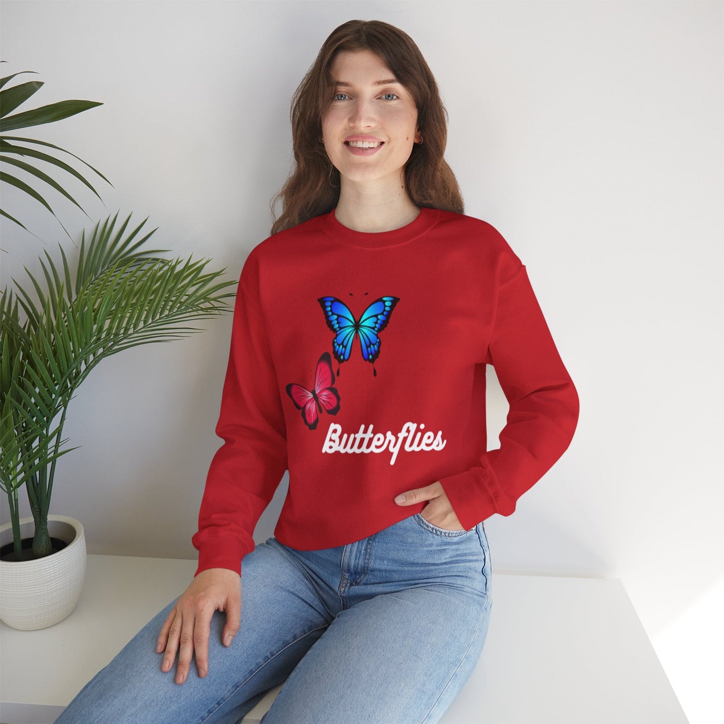 Butterflies | Crewneck Sweatshirt - Sweatshirt - Totally Bri LLC