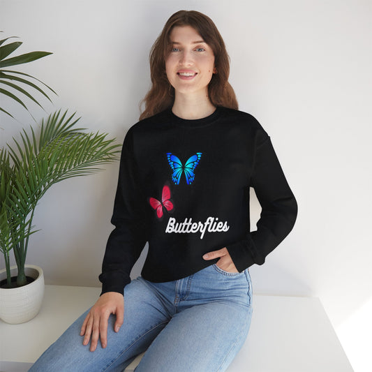 Butterflies | Crewneck Sweatshirt - Sweatshirt - Totally Bri LLC