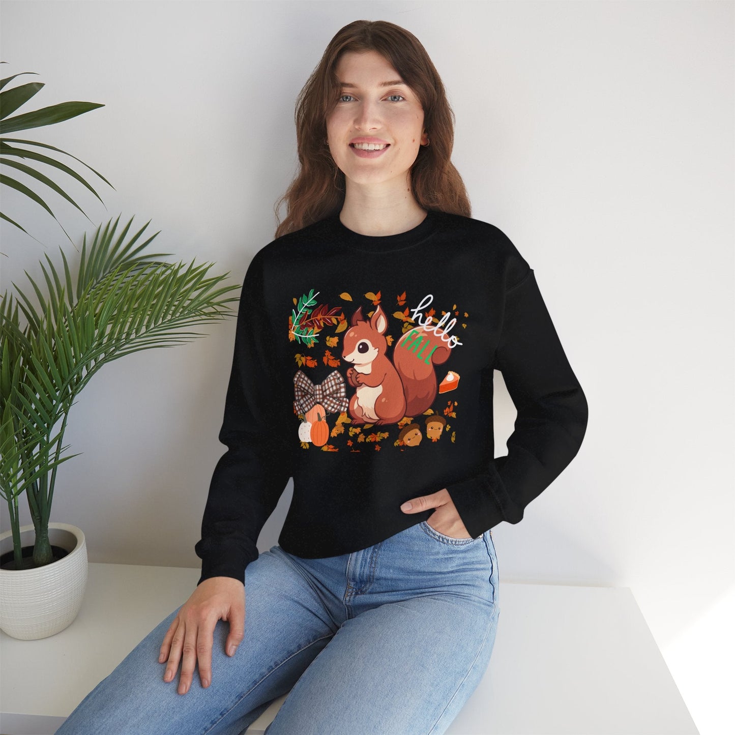Cute Squirrel Sweatshirt - Crewneck - Sweatshirt - Totally Bri LLC