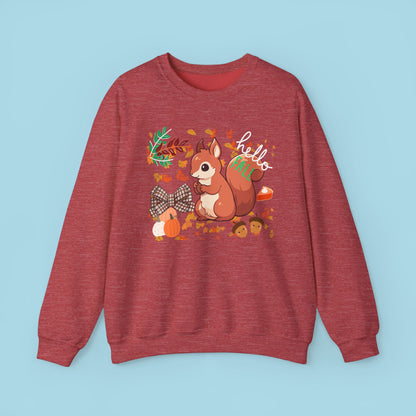 Cute Squirrel Sweatshirt - Crewneck - Sweatshirt - Totally Bri LLC