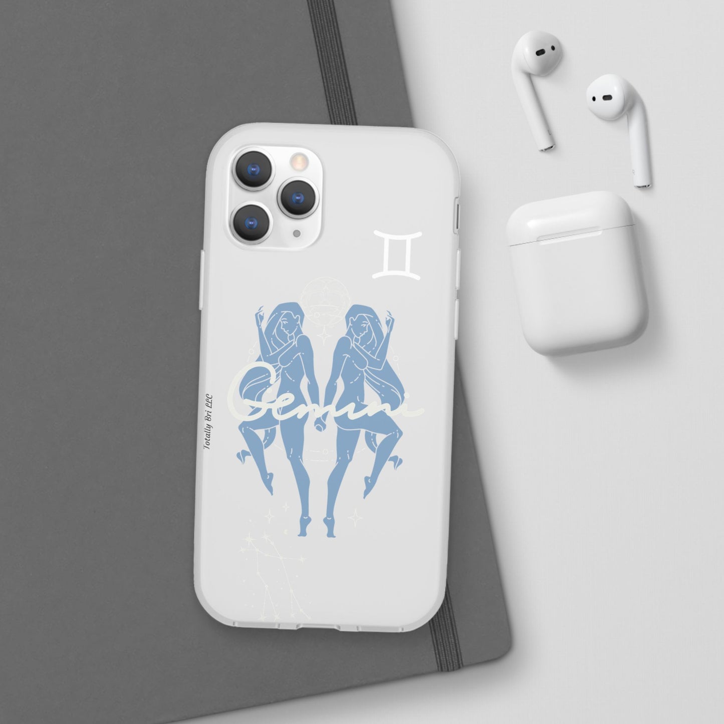 Gemini Zodiac | Phone Cases | Clear - Phone Case - Totally Bri LLC
