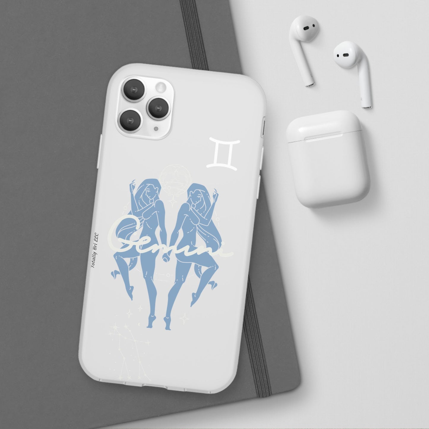 Gemini Zodiac | Phone Cases | Clear - Phone Case - Totally Bri LLC