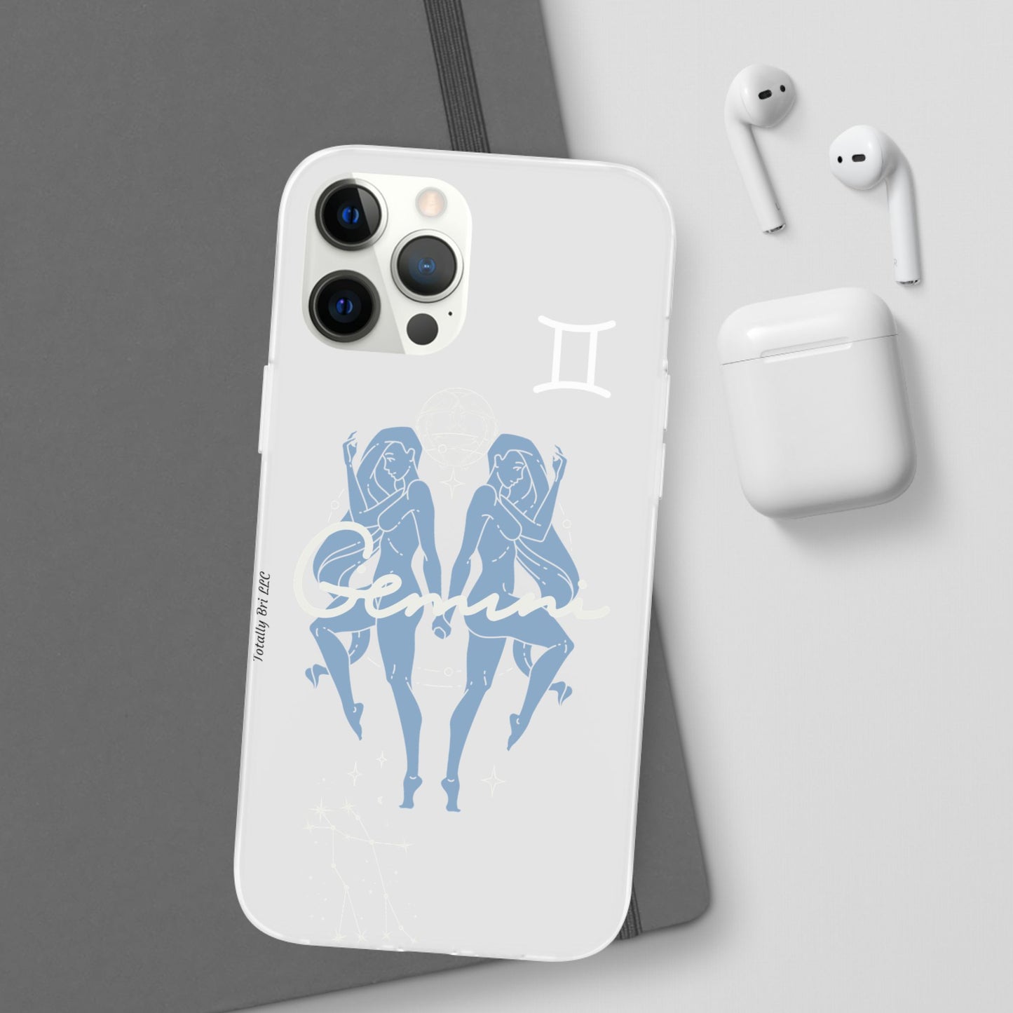 Gemini Zodiac | Phone Cases | Clear - Phone Case - Totally Bri LLC