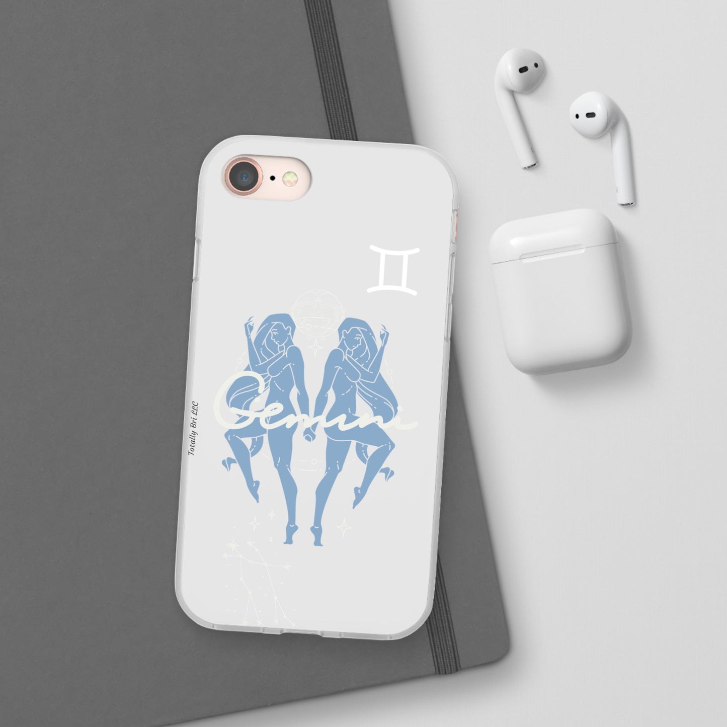 Gemini Zodiac | Phone Cases | Clear - Phone Case - Totally Bri LLC