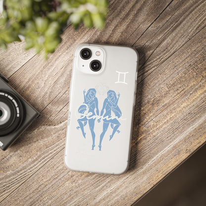 Gemini Zodiac | Phone Cases | Clear - Phone Case - Totally Bri LLC