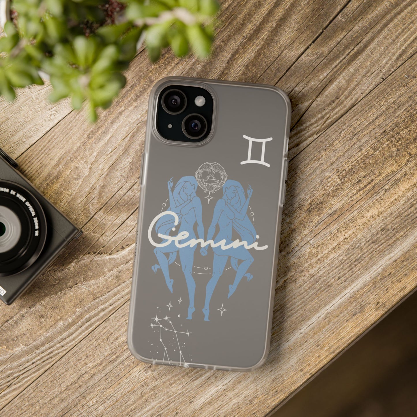 Gemini Zodiac | Phone Cases | Clear - Phone Case - Totally Bri LLC
