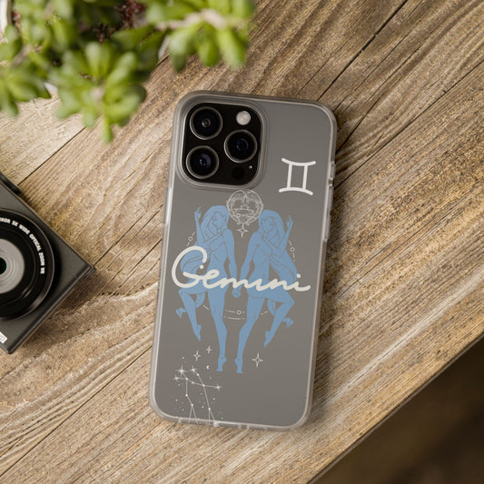 Gemini Zodiac | Phone Cases | Clear - Phone Case - Totally Bri LLC