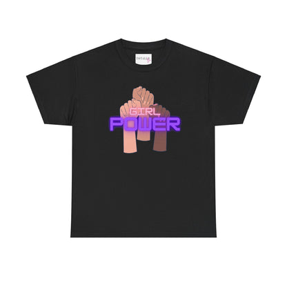 Girl Power Cotton T-Shirt - T-Shirt - Totally Bri LLC