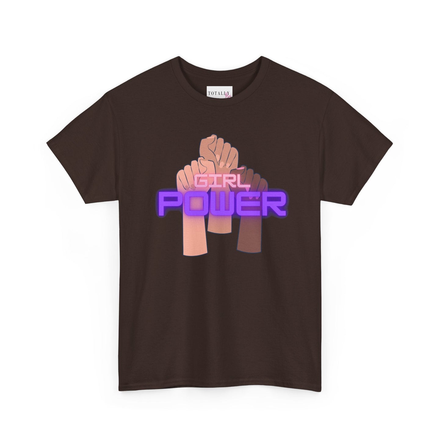 Girl Power Cotton T-Shirt - T-Shirt - Totally Bri LLC
