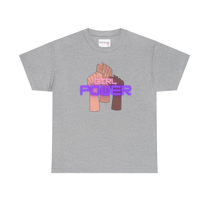 Girl Power Cotton T-Shirt - T-Shirt - Totally Bri LLC
