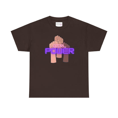 Girl Power Cotton T-Shirt - T-Shirt - Totally Bri LLC
