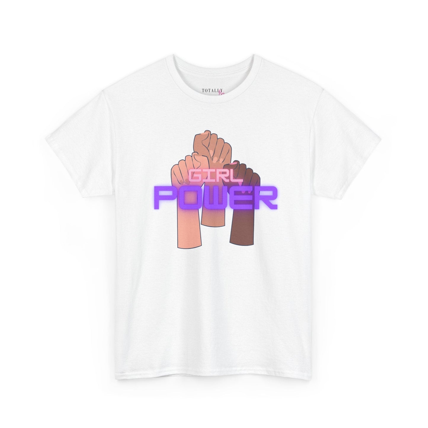 Girl Power Cotton T-Shirt - T-Shirt - Totally Bri LLC