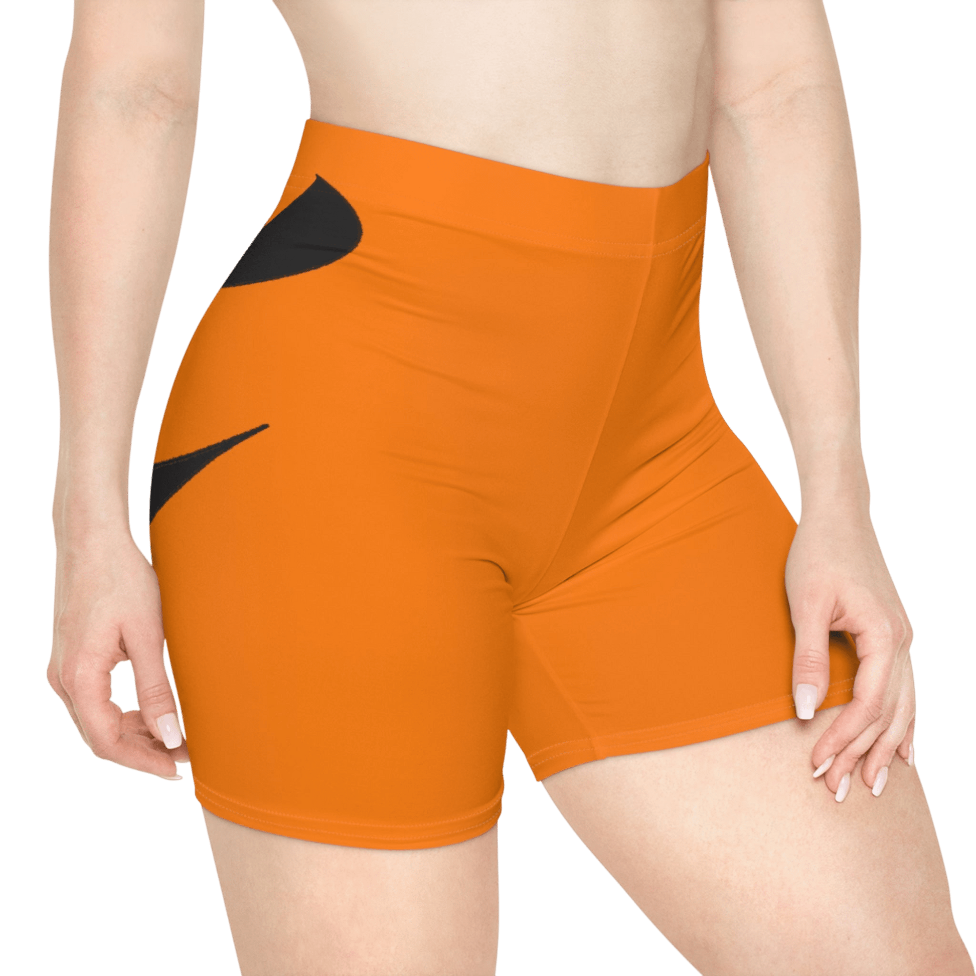 Halloween Face Women's Biker Shorts - All Over Prints - Totally Bri LLC