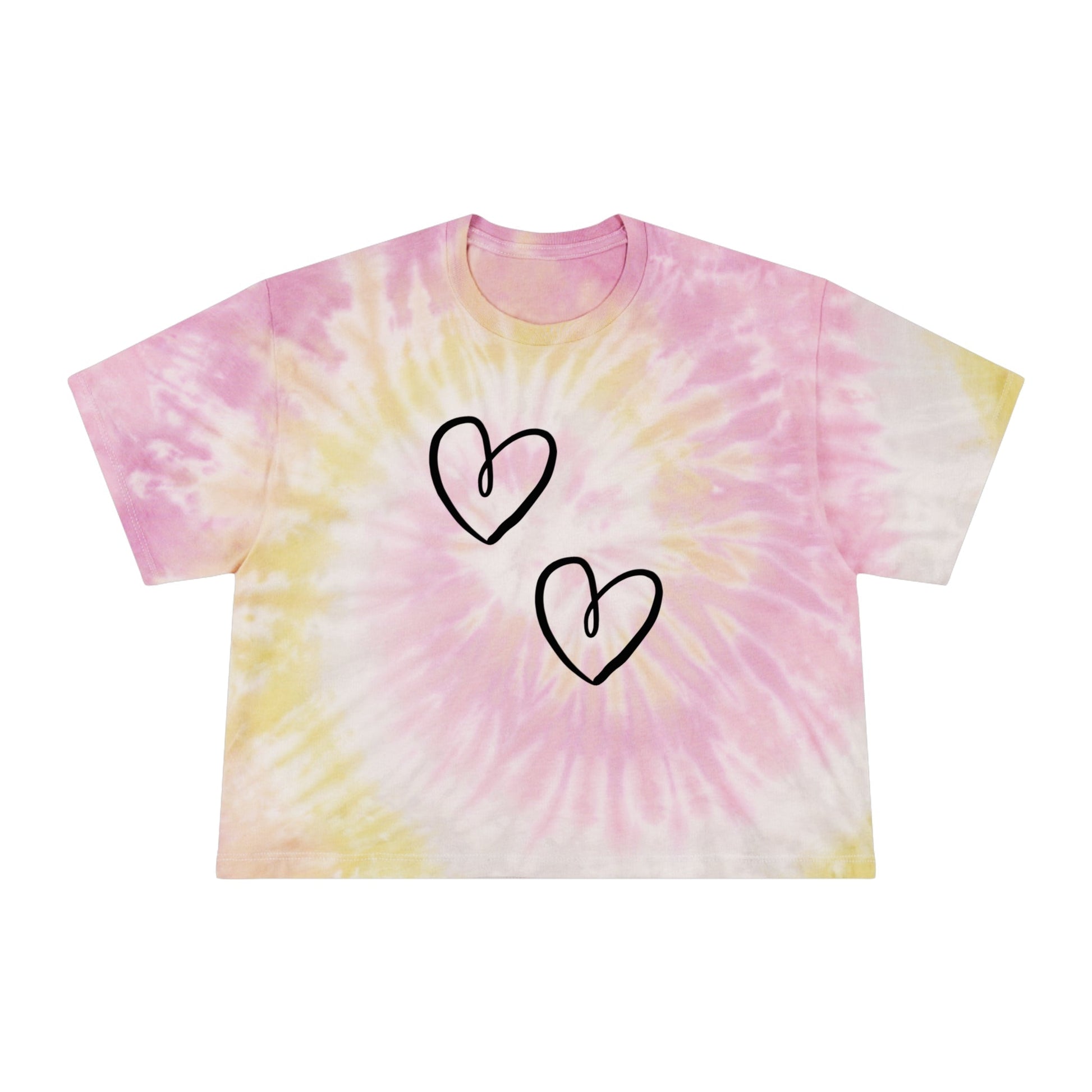 Heart Graphic | Tie - Dye Crop Top - T-Shirt - Totally Bri LLC