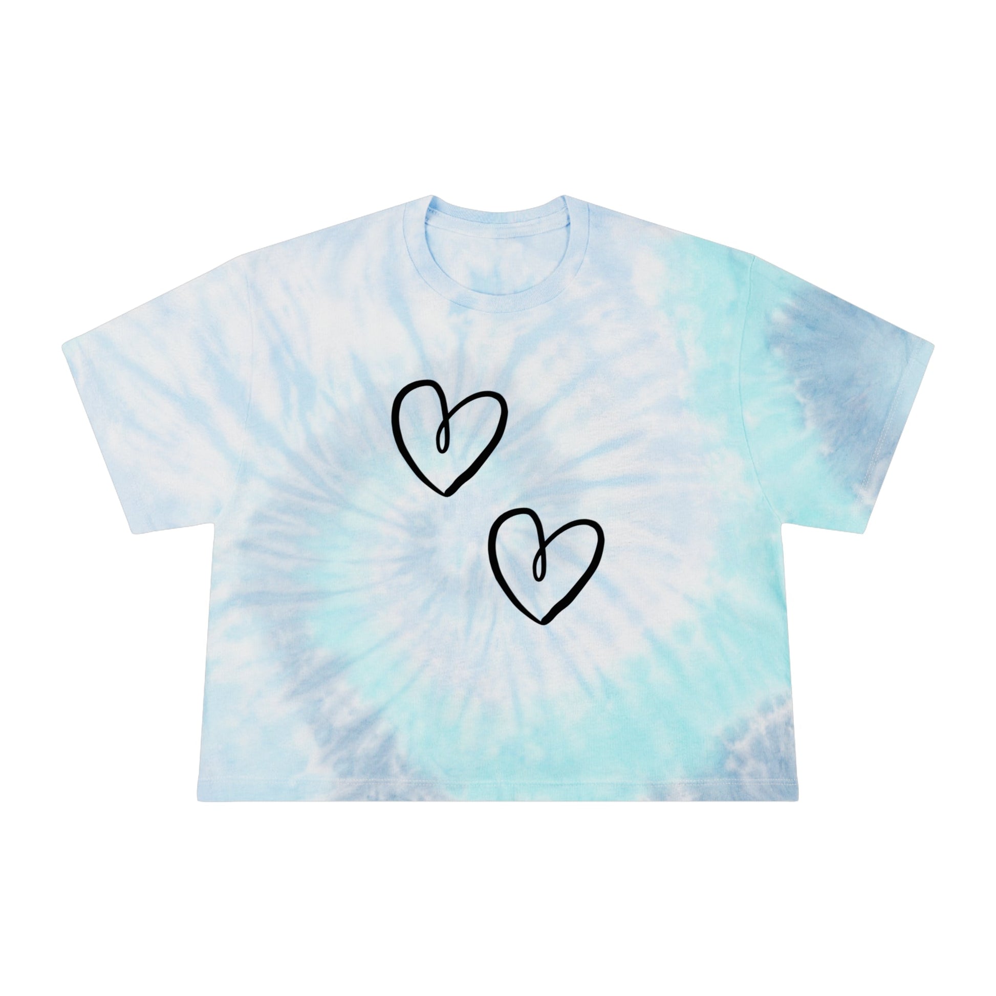 Heart Graphic | Tie - Dye Crop Top - T-Shirt - Totally Bri LLC