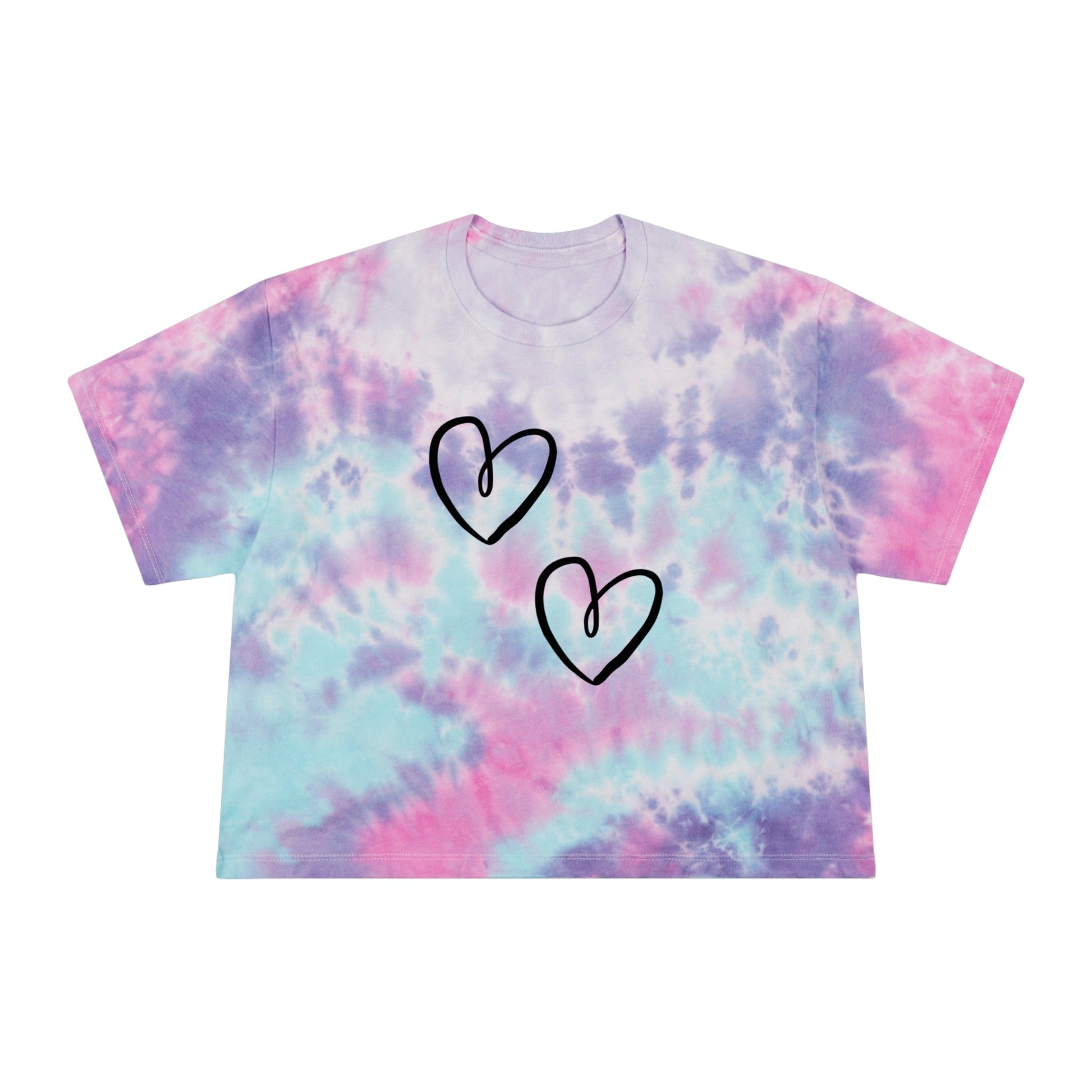 Heart Graphic | Tie - Dye Crop Top - T-Shirt - Totally Bri LLC