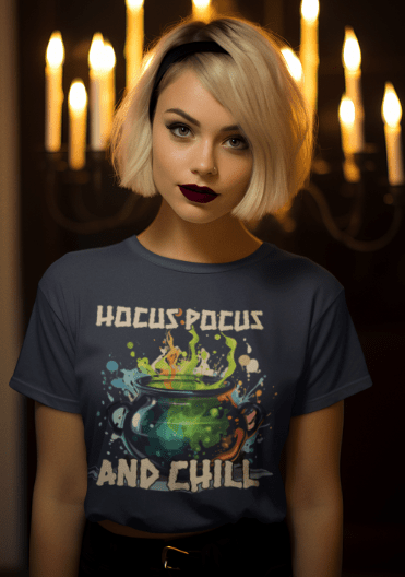 Hocus Pocus and Chill | Halloween | Graphic T-shirt - T-Shirt - Totally Bri LLC