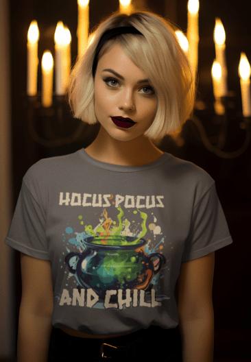 Hocus Pocus and Chill | Halloween | Graphic T-shirt - T-Shirt - Totally Bri LLC