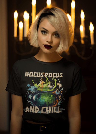 Hocus Pocus and Chill | Halloween | Graphic T-shirt - T-Shirt - Totally Bri LLC