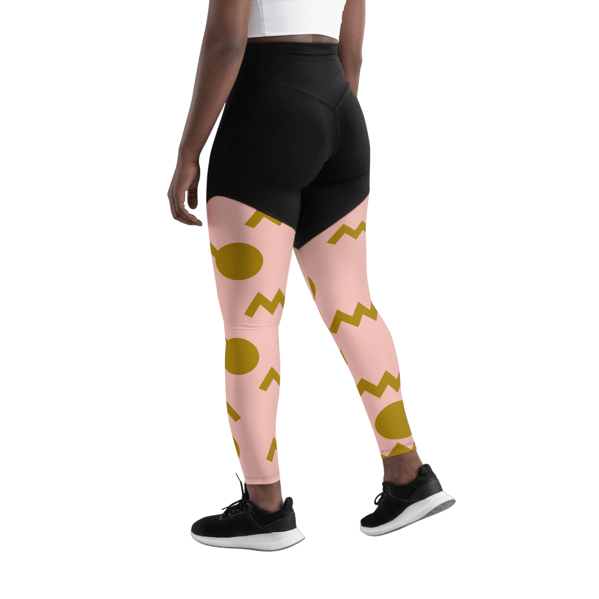 Pink Blossom | Sports Leggings - leggings - Totally Bri LLC