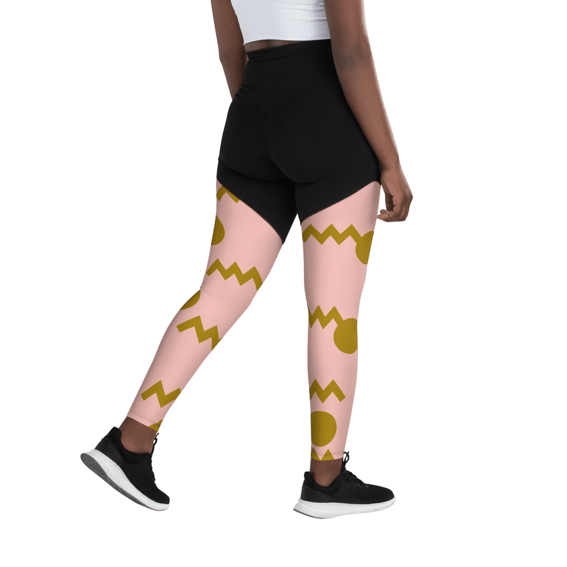Pink Blossom | Sports Leggings - leggings - Totally Bri LLC