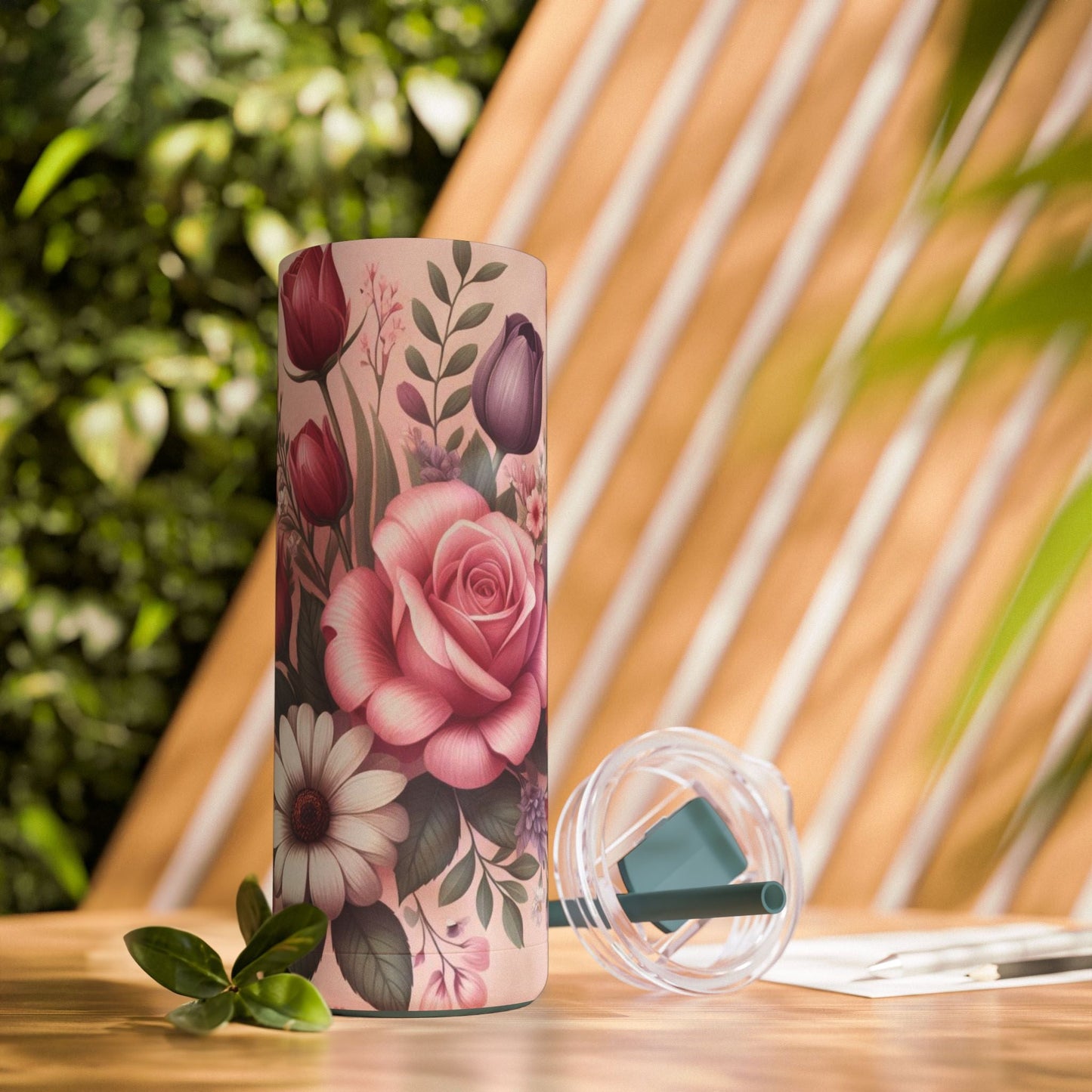 Pink Petal Power Matte Tumbler - Mug - Totally Bri LLC