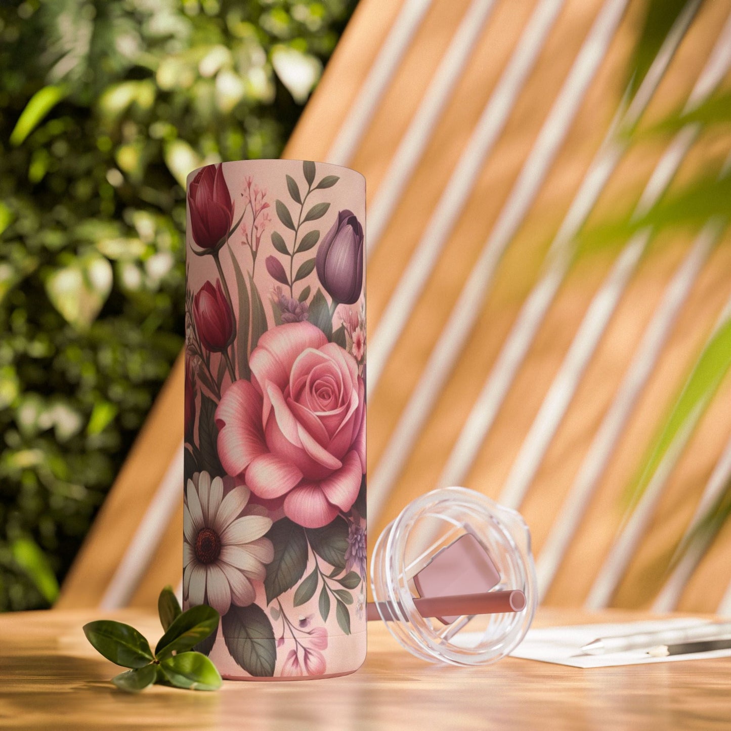 Pink Petal Power Matte Tumbler - Mug - Totally Bri LLC