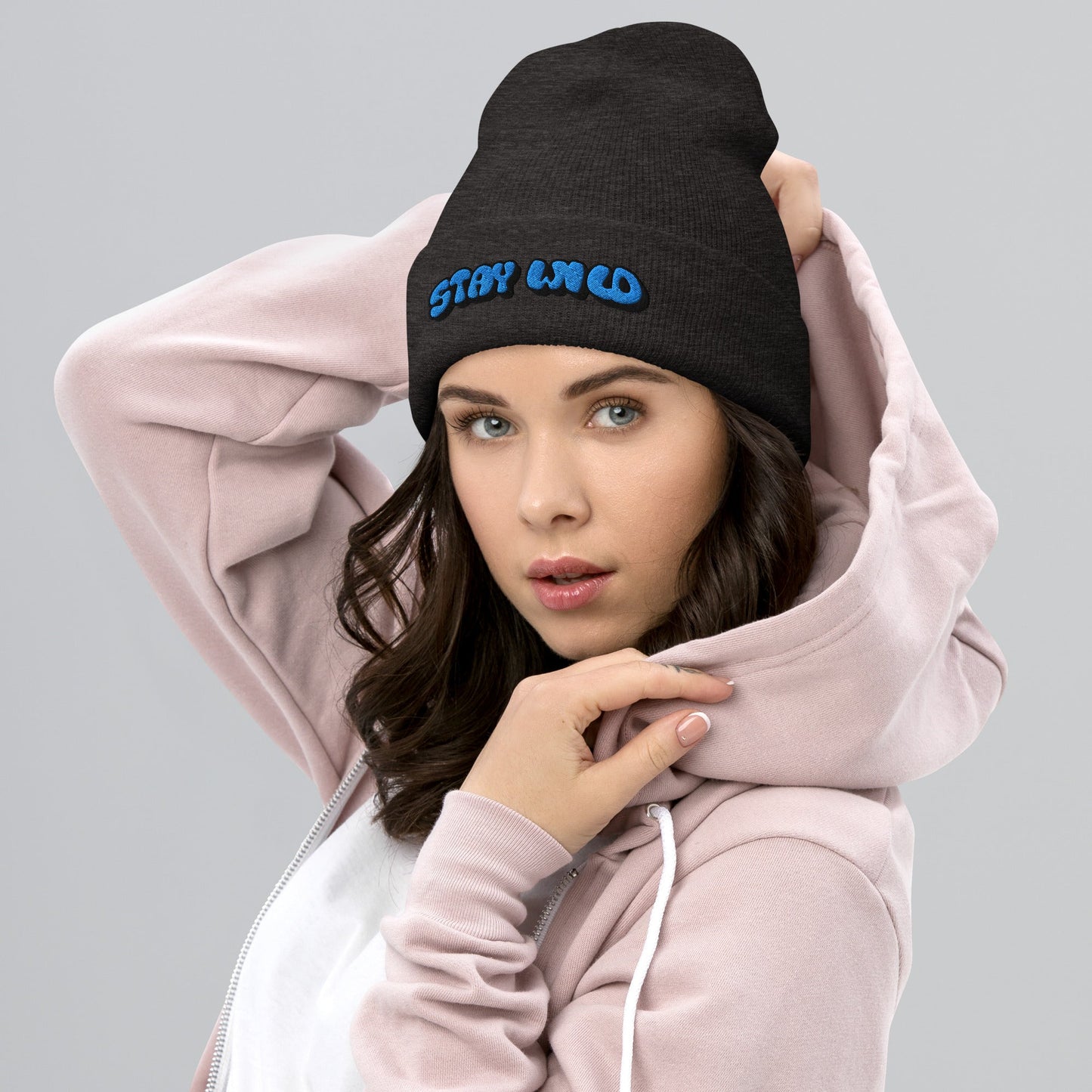 Stay Wild Stylish Cuffed Beanie By Totally Bri - Totally Bri LLC