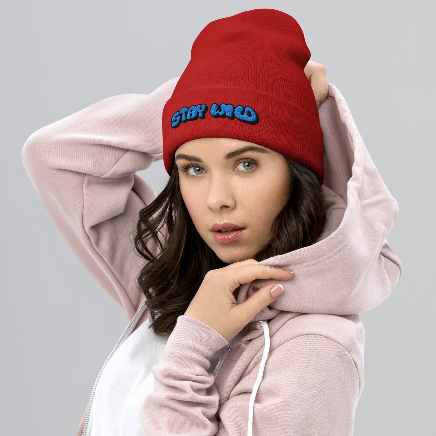 Stay Wild Stylish Cuffed Beanie By Totally Bri - Totally Bri LLC
