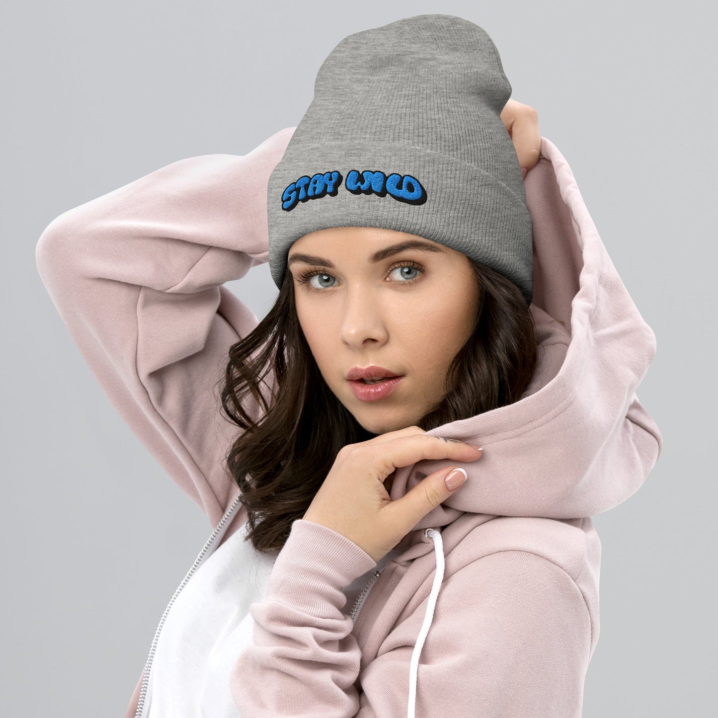 Stay Wild Stylish Cuffed Beanie By Totally Bri - Totally Bri LLC
