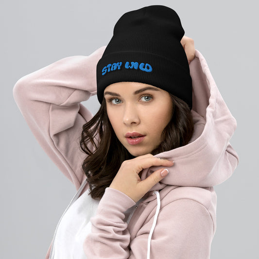 Stay Wild Stylish Cuffed Beanie By Totally Bri - Totally Bri LLC