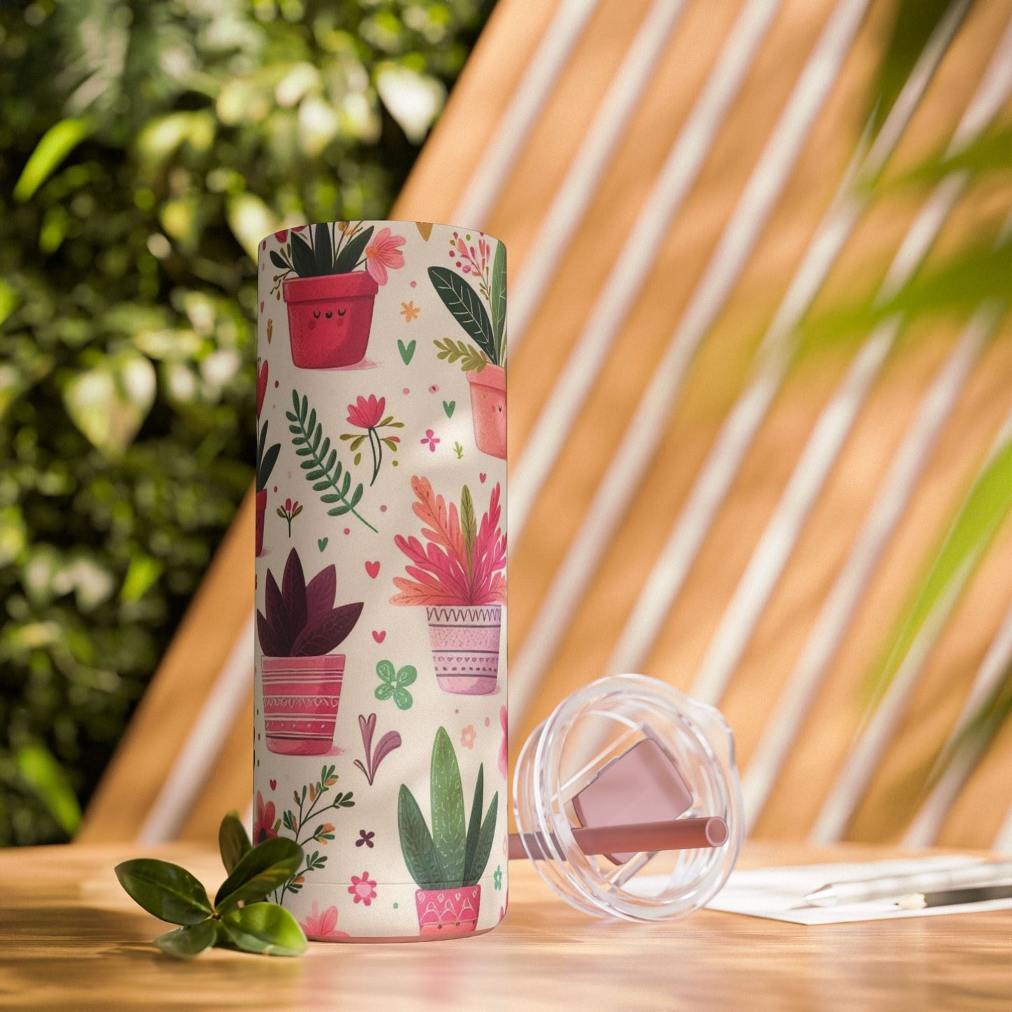 Tumbler - Botanical Bliss 20oz Skinny - Mug - Totally Bri LLC
