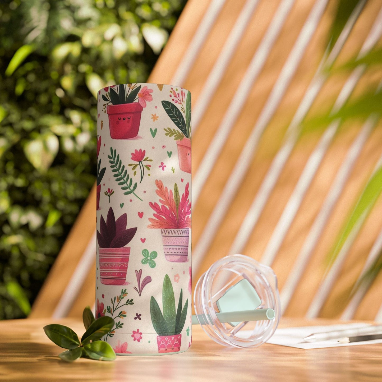Tumbler - Botanical Bliss 20oz Skinny - Mug - Totally Bri LLC