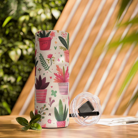 Tumbler - Botanical Bliss 20oz Skinny - Mug - Totally Bri LLC