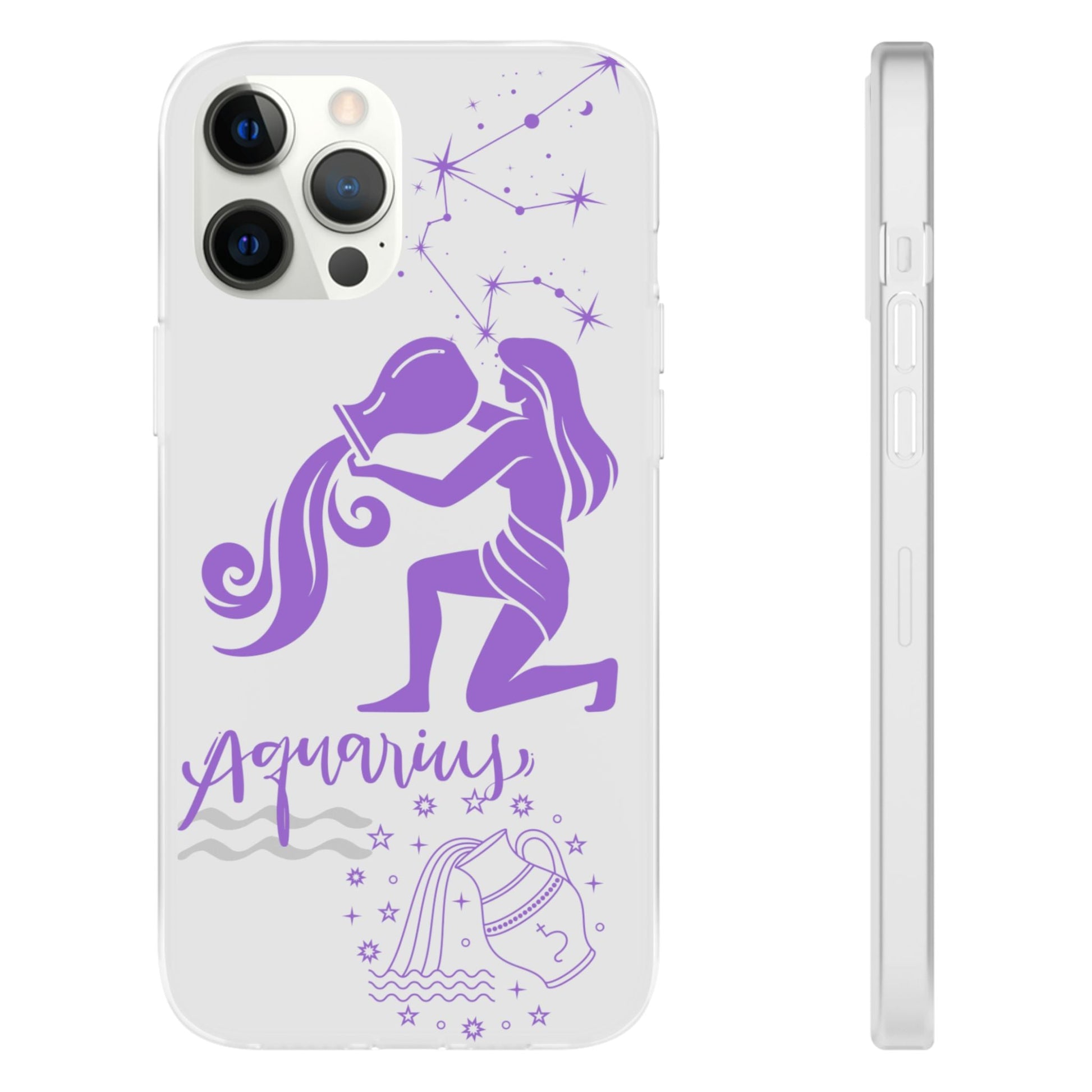 Aquarius Zodiac | Phone Cases | Clear - Phone Case - Totally Bri LLC