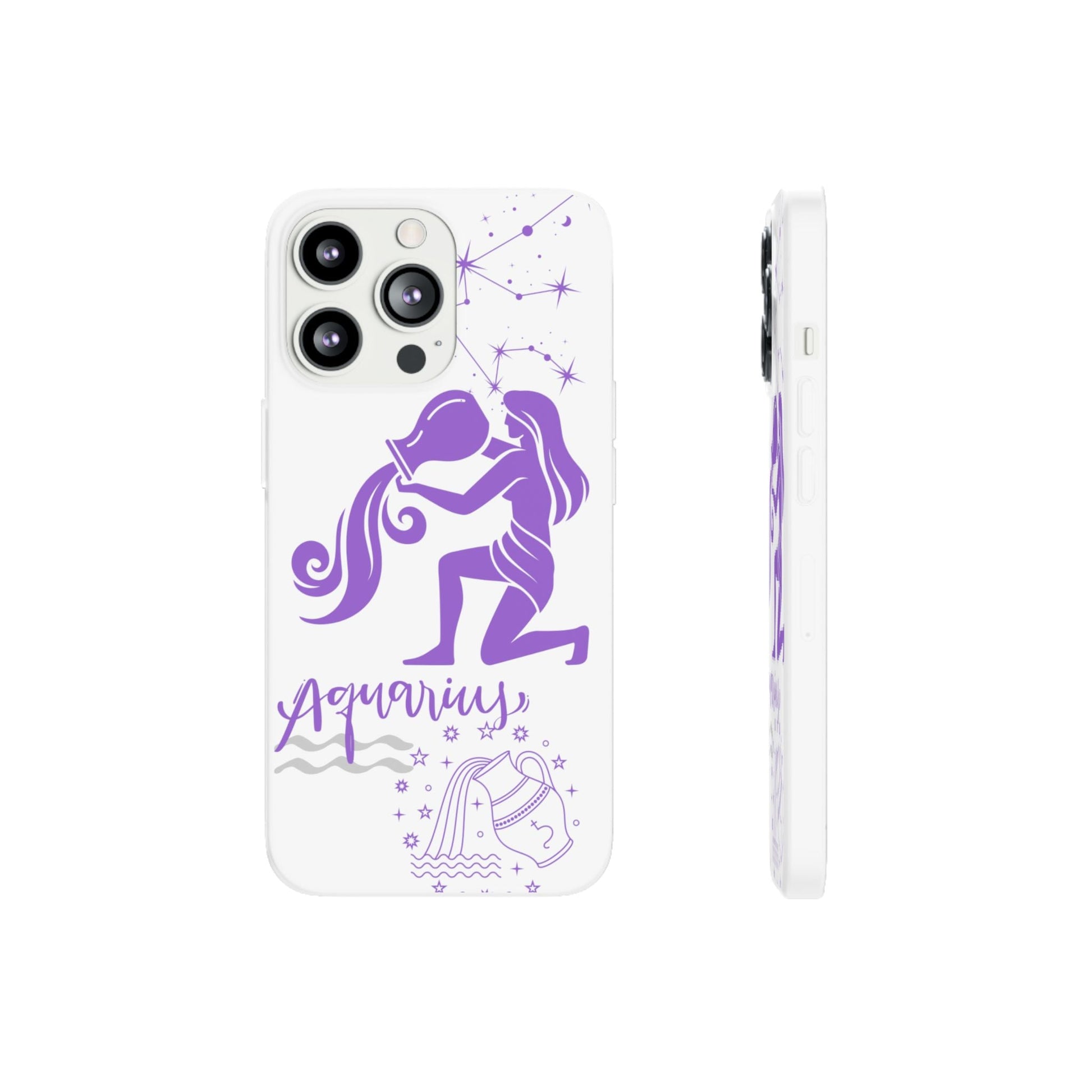 Aquarius Zodiac | Phone Cases | Clear - Phone Case - Totally Bri LLC