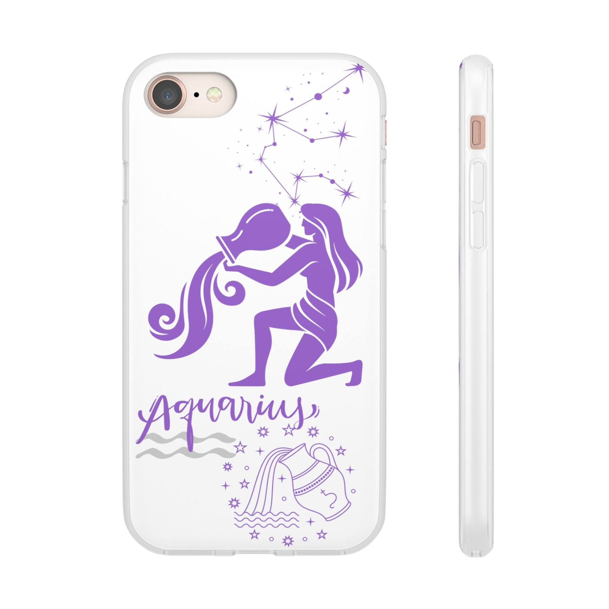 Aquarius Zodiac | Phone Cases | Clear - Phone Case - Totally Bri LLC