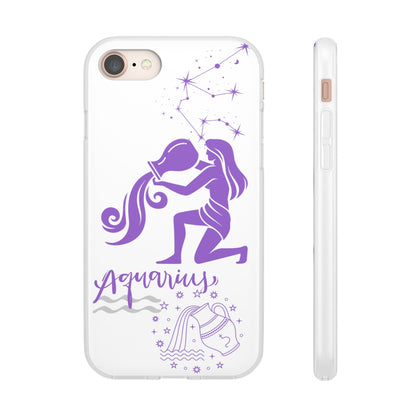 Aquarius Zodiac | Phone Cases | Clear - Phone Case - Totally Bri LLC