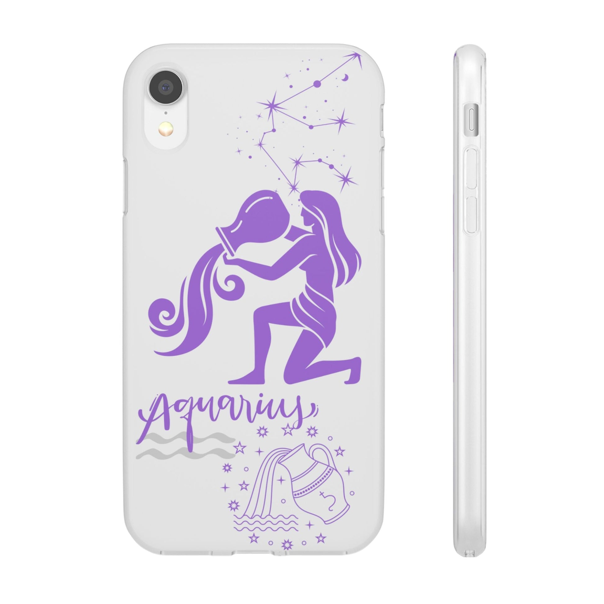 Aquarius Zodiac | Phone Cases | Clear - Phone Case - Totally Bri LLC