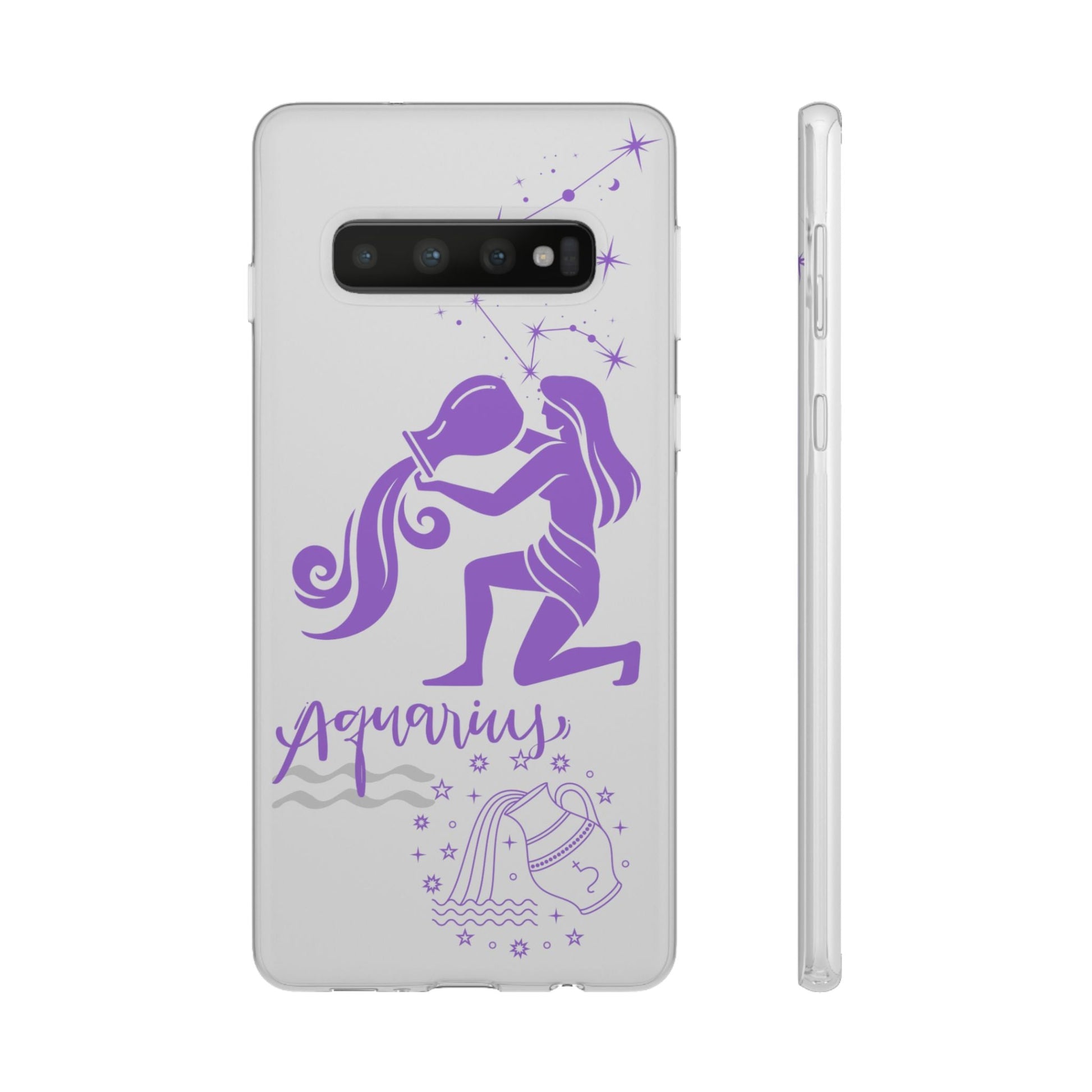 Aquarius Zodiac | Phone Cases | Clear - Phone Case - Totally Bri LLC