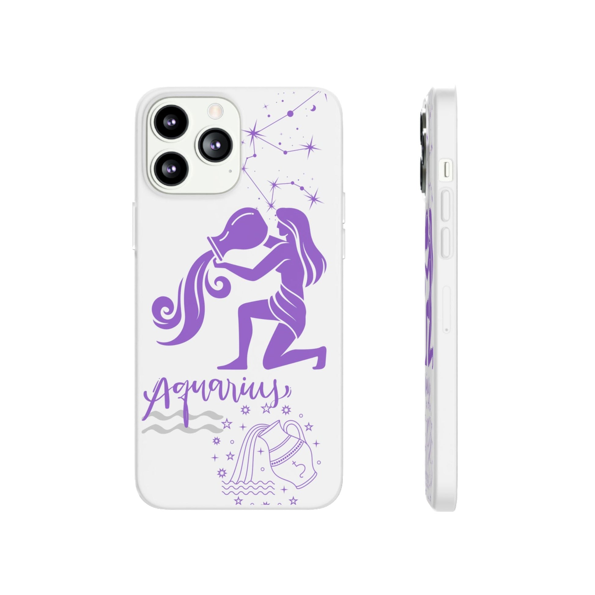 Aquarius Zodiac | Phone Cases | Clear - Phone Case - Totally Bri LLC
