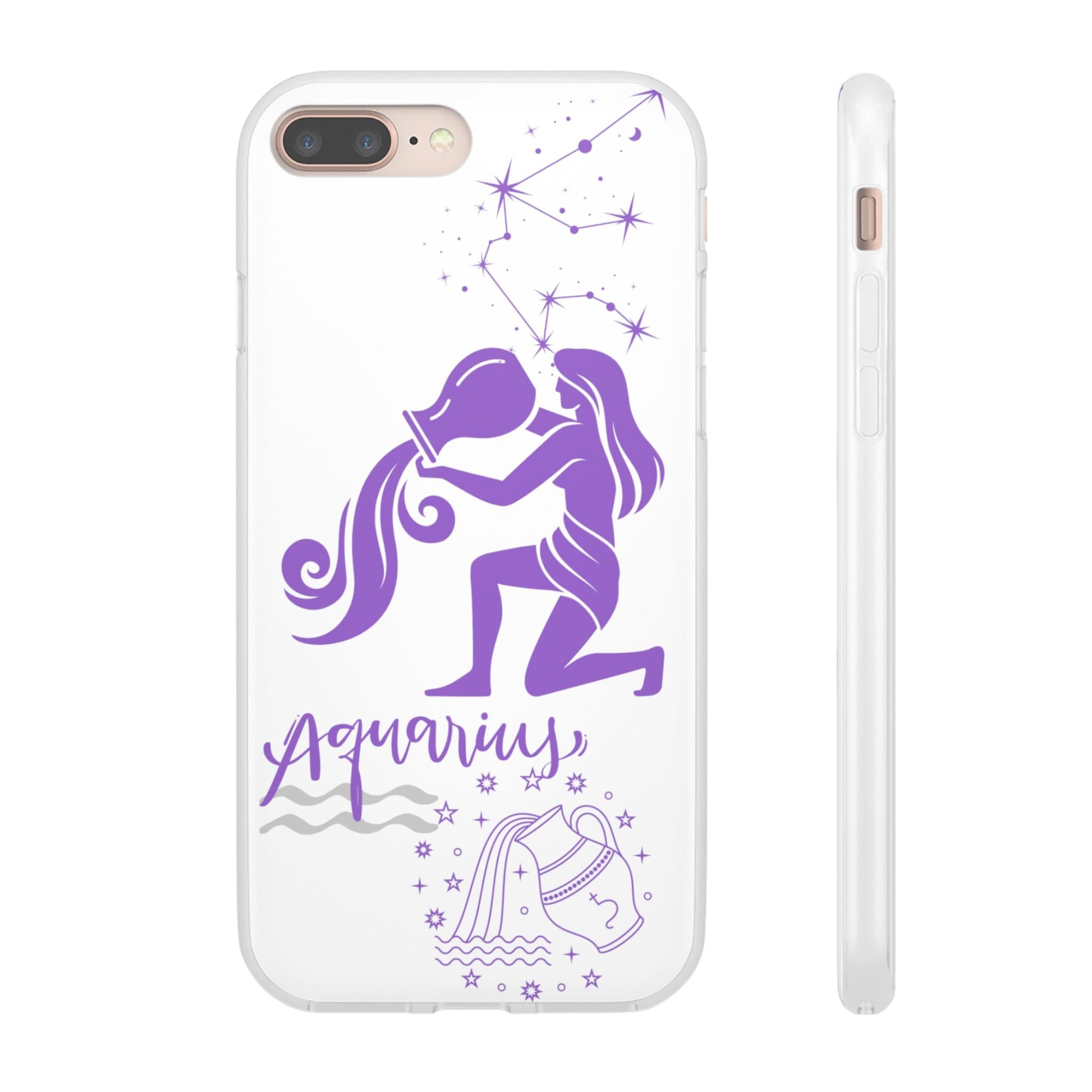 Aquarius Zodiac | Phone Cases | Clear - Phone Case - Totally Bri LLC