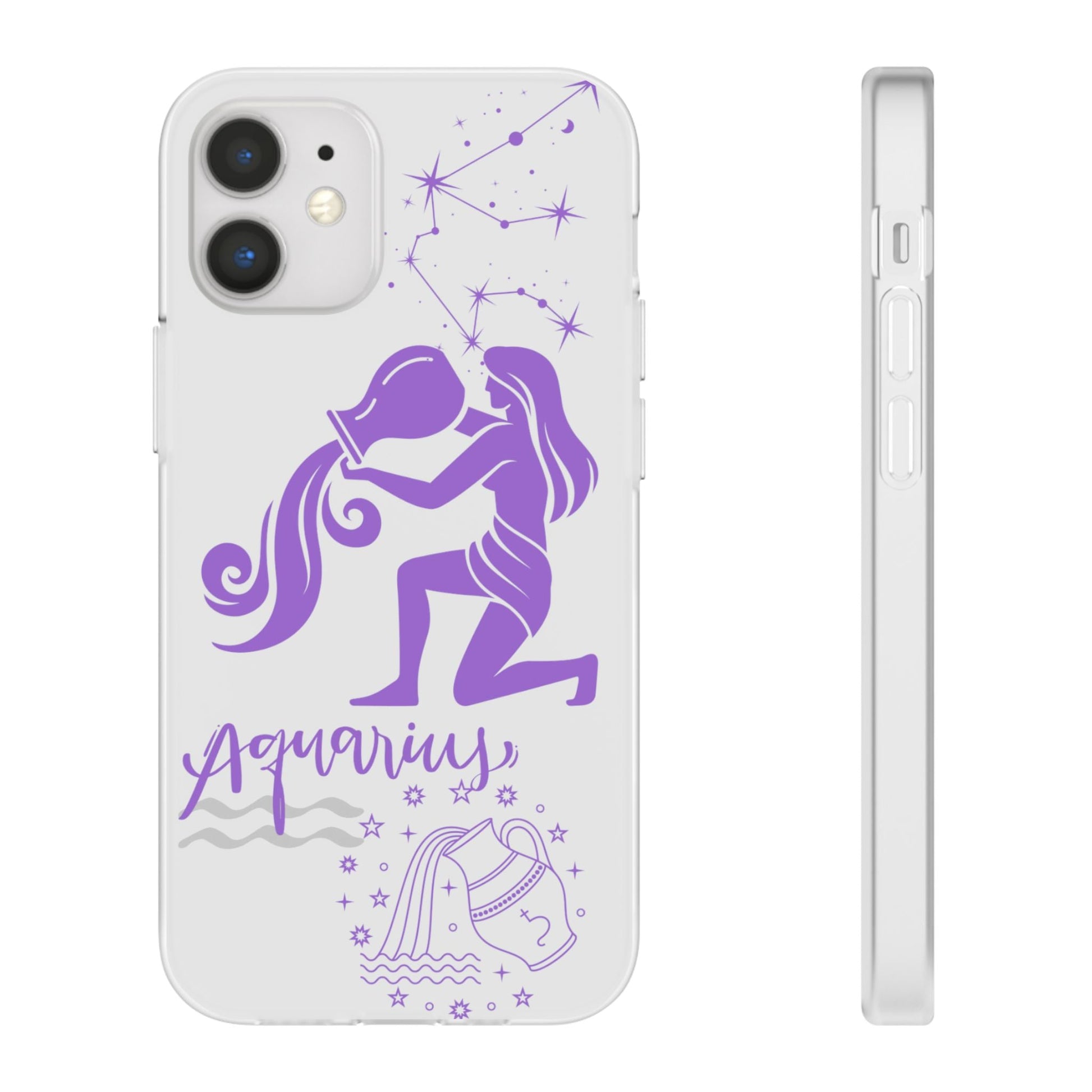 Aquarius Zodiac | Phone Cases | Clear - Phone Case - Totally Bri LLC